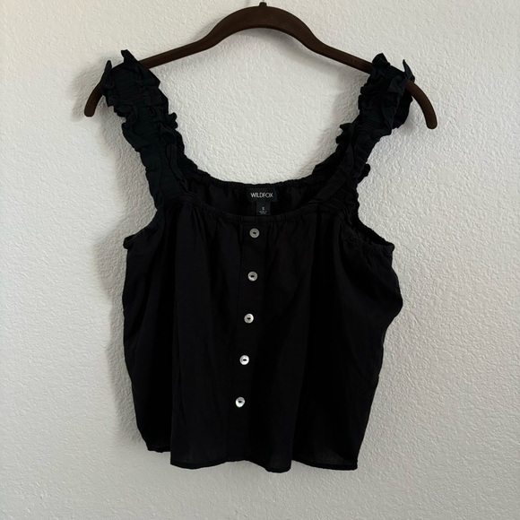 Wildfox Tops - Wildfox Women's Size Small Black Cropped Top